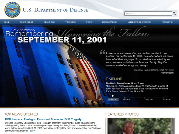 US Department of Defense - Remembering September 11
